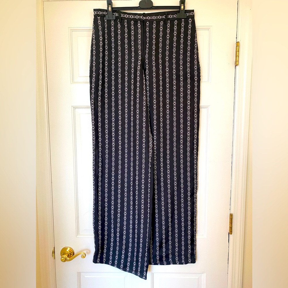 Fluid silk pants by theory with 2 side pocket size 8 /tall inseam 33”